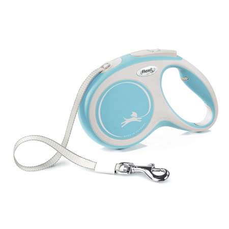 Рулетка для собак Flexi New Comfort M до 25кг лента 5м черный/розовый, размер 24