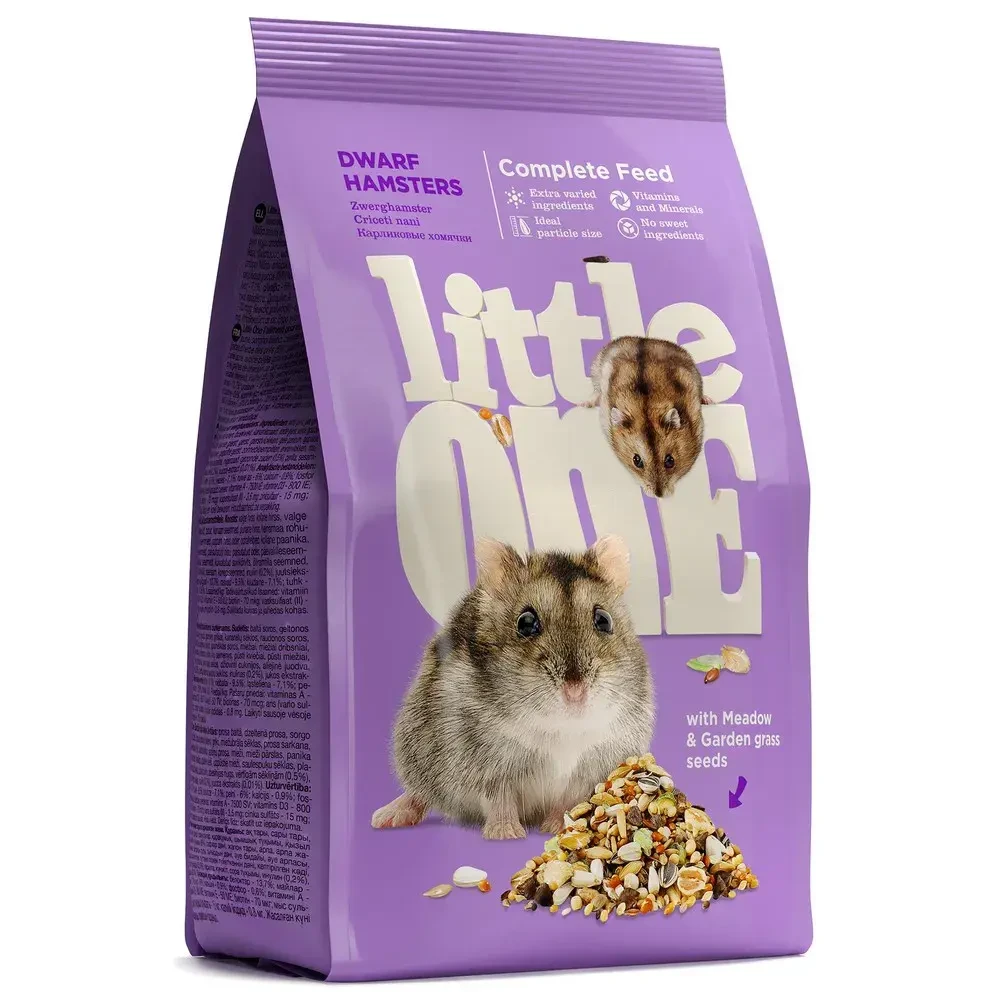 Полнорац.корм д/карликовых хомячков 400г Little One 1*10