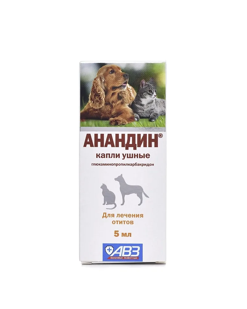 Капли Анандин ушные 5 мл, шт