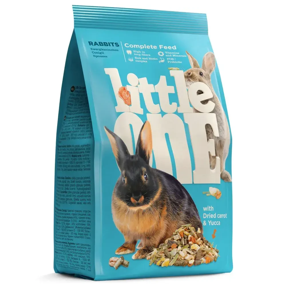 Полнорац.корм д/кроликов 400гр Little One