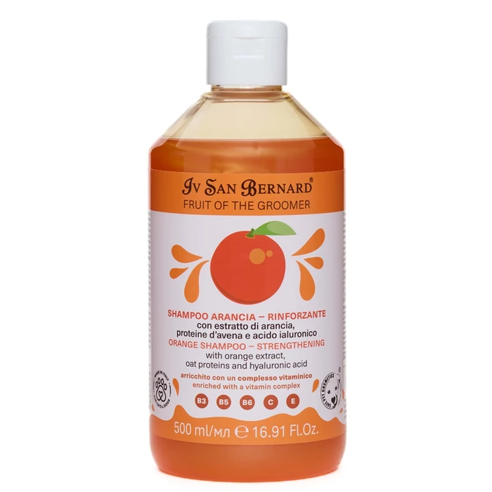 Шампунь Iv San Bernard Fruit of the Grommer Orange для слабой выпадающей шерсти с силиконом, 1л