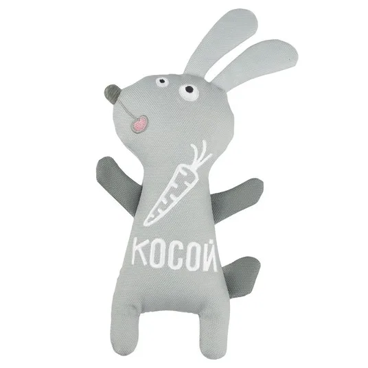 Игрушка для собак мягкая "Зайка-Косой", 150/205мм, Triol