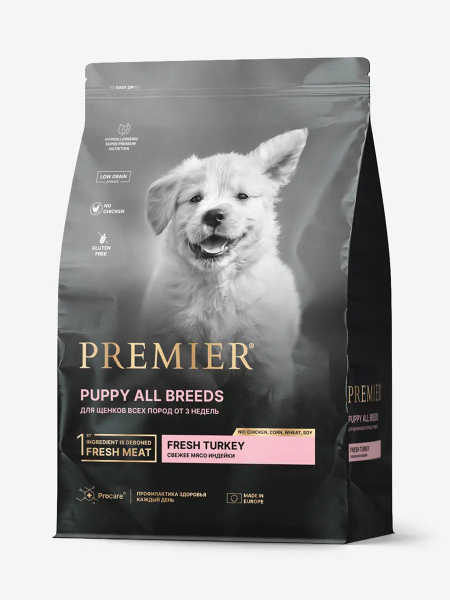 Premier Dog Turkey PUPPY (Свежее мясо индейки для щенков) 1 кг