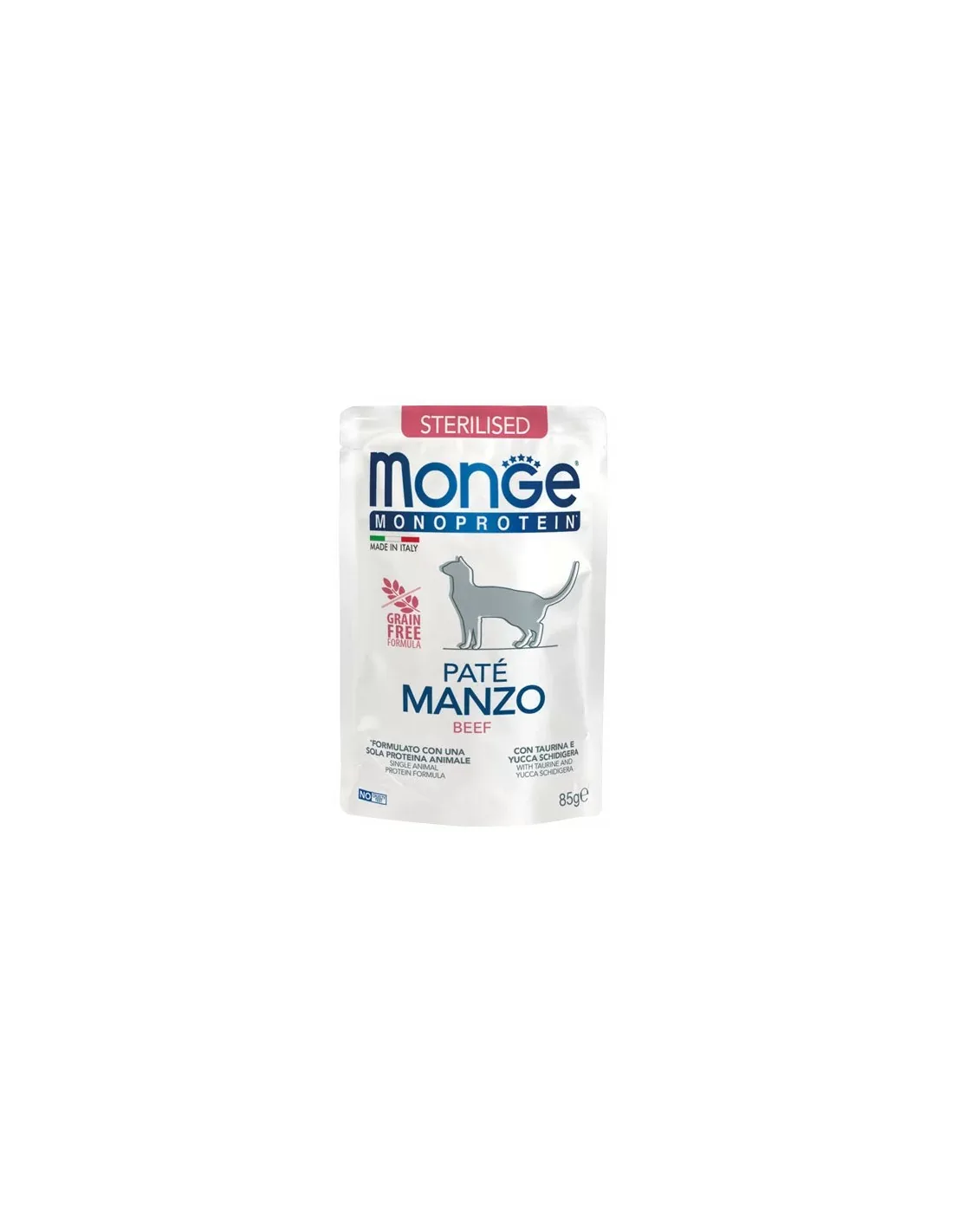 Monge Cat Monoprotein д/стерилизованных кошек Говядина пауч 85гр
