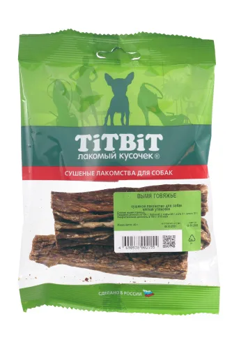 Лакомство TITBIT Вымя говяжье для собак 45 г