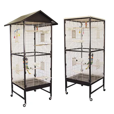 MONTANA Cages Клетка для малых птиц "Villa Casa 60", Choco-Vanile, 60х60х170см (Германия)!