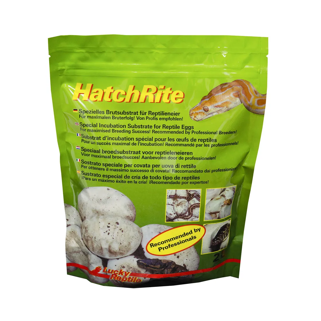 LUCKY REPTILE Субстрат для инкубации яиц рептилий "HatchRite", белый, 2л (Германия)