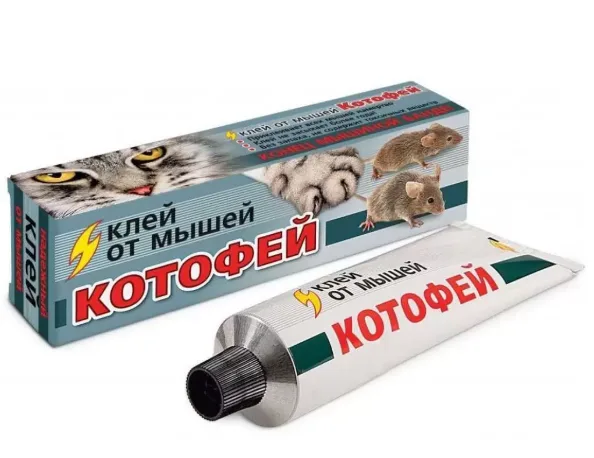 Клей от мышей нетоксичный Котофей 135 г (туба)