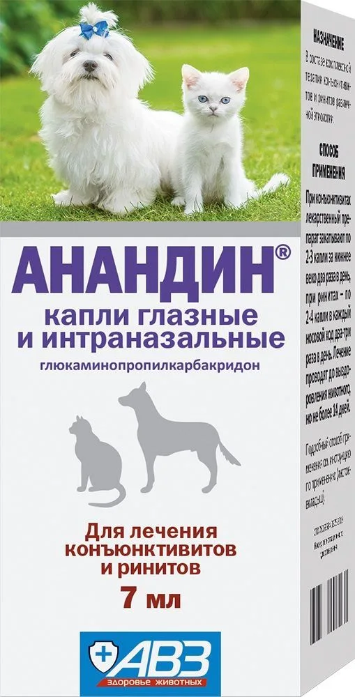 Капли Анандин глазные и интраназальные 7 мл