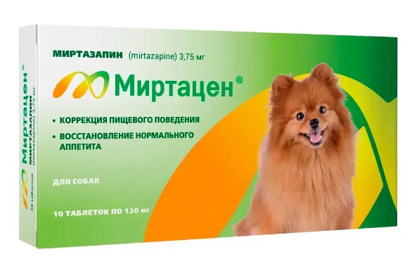 Миртацен таблетки 3,75мг №10 для собак