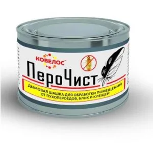 ПероЧист дымовая шашка для обработки помещений от пухопероедов,блох и клещей