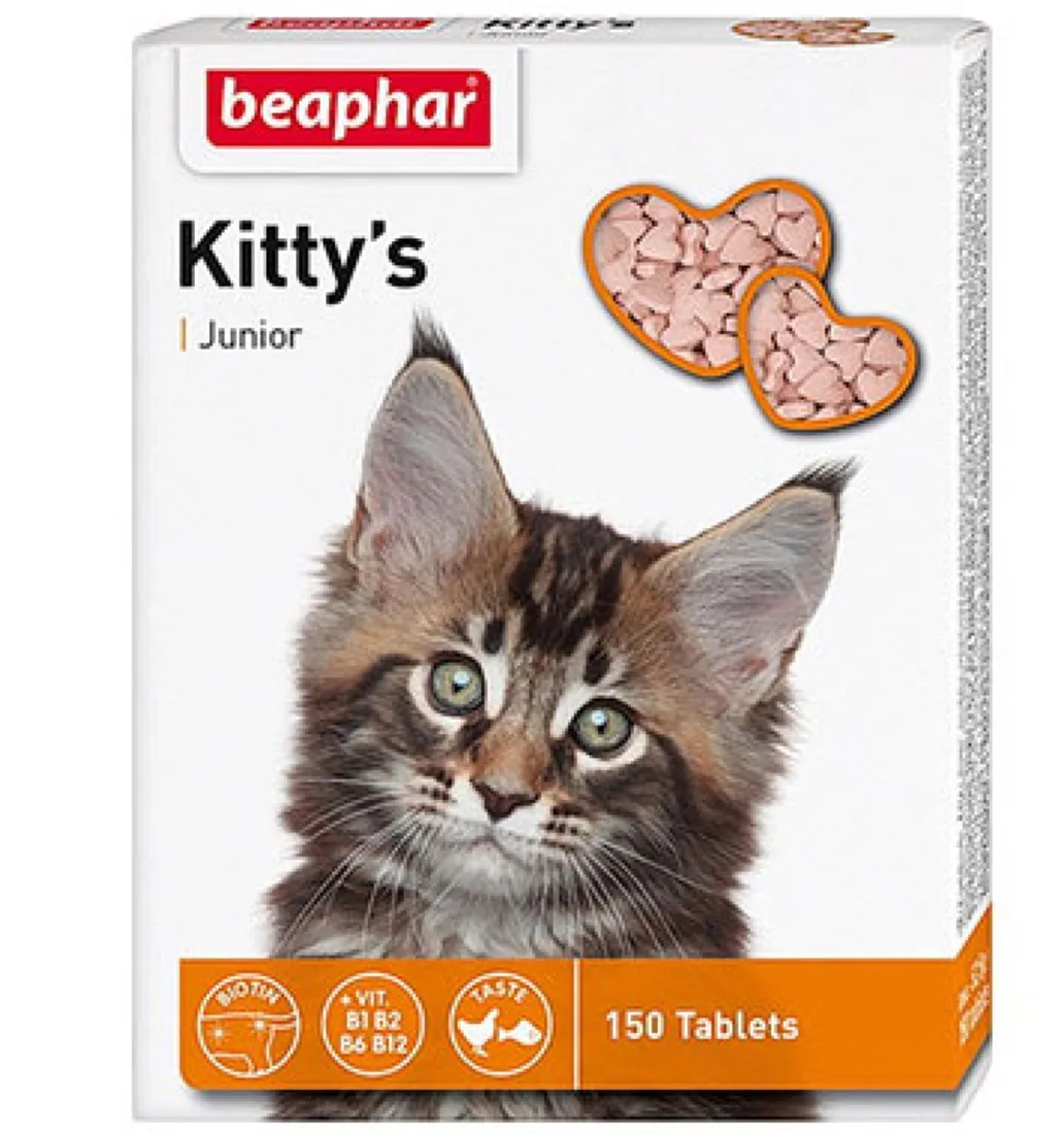 Витамины Беафар "Kittys Junior" для котят 150 таб.