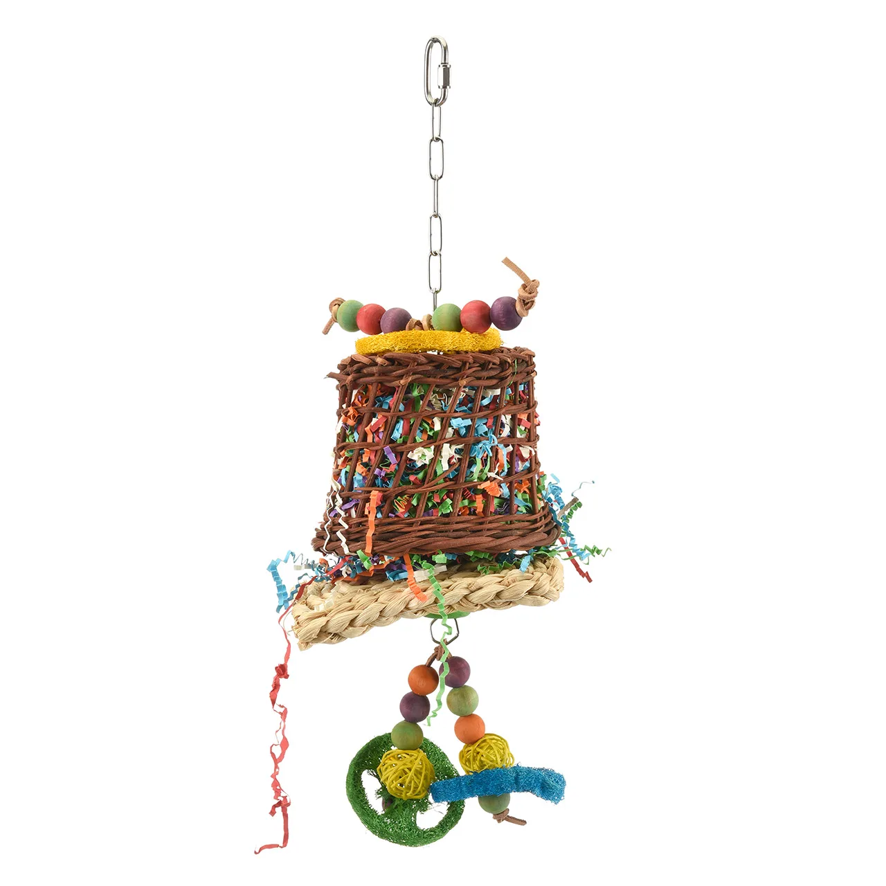 HAPPY BIRD Игрушка для птиц "Цветной колокольчик", 14х14х46см (Германия)
