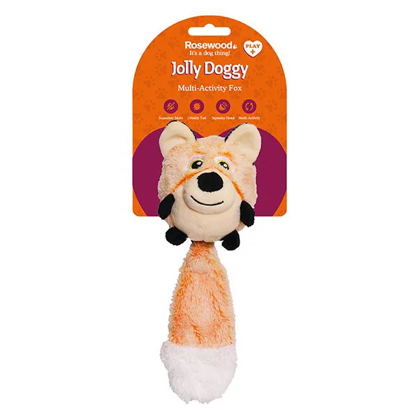 Rosewood Jolly Doggy Multi Activity "Лиса" Игрушка д/собак 28см, Великобритания