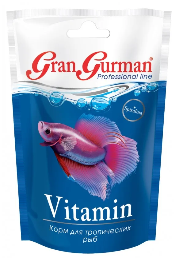 Гран Гурман корм для тропических рыб Vitamin, пакет 30 г