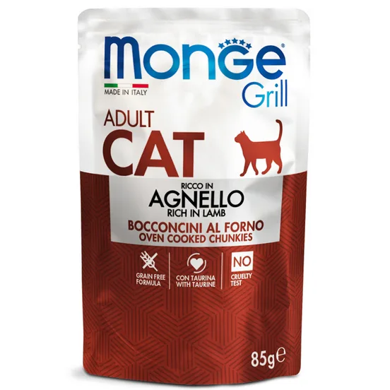 Monge Cat Grill д/кошек Ягненок новозеландский пауч 85гр