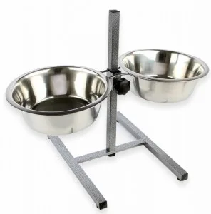 Уют Стойка с мисками 2х2,40 л металлическими (5 шт/кор)