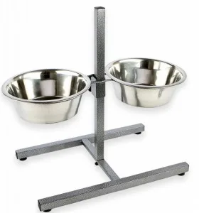 Уют Стойка с мисками 2х1,50 л металлическими (5 шт/кор)