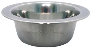 Уют Миска металлическая 0,89 л с винтовым креплением (1х12шт, 72 шт/кор)