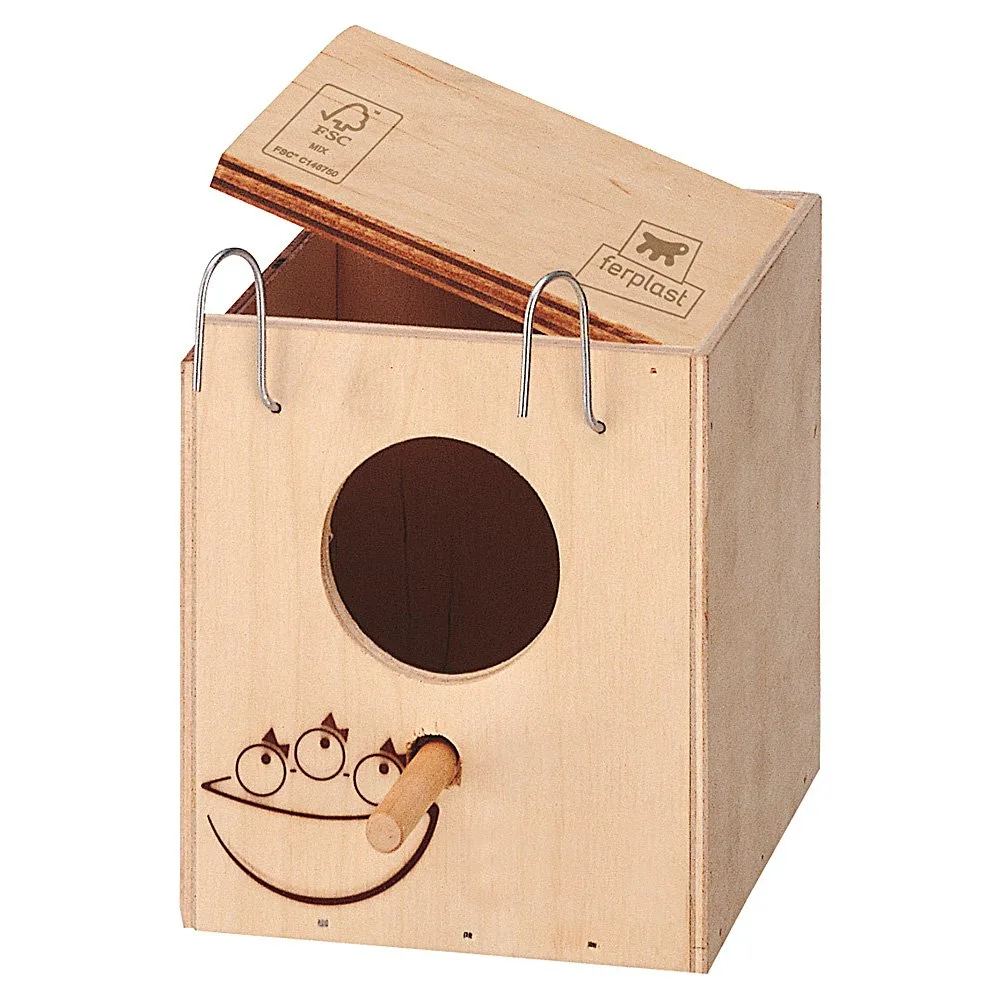 Домик-гнездо NIDO Mini для птиц наружный 11*12*12см 1*6