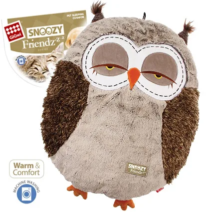 Лежанка для кошек и небольших собак Сова 52см, серия SNOOZY FRIENDZ, GiGwi, шт