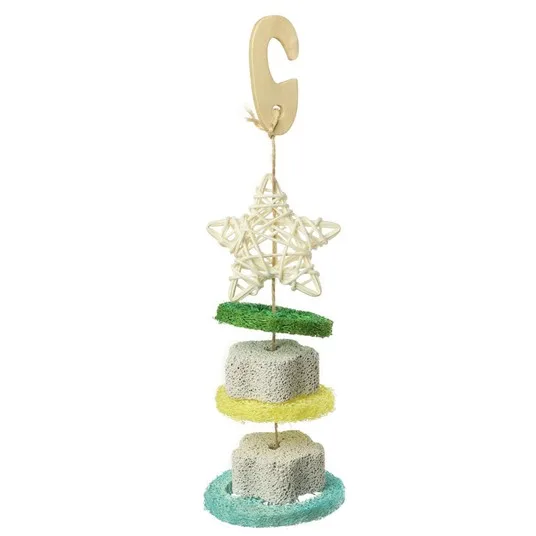 Игрушка для птиц "Звезда с дольками", 175/230*d60мм, Triol, шт фото 2