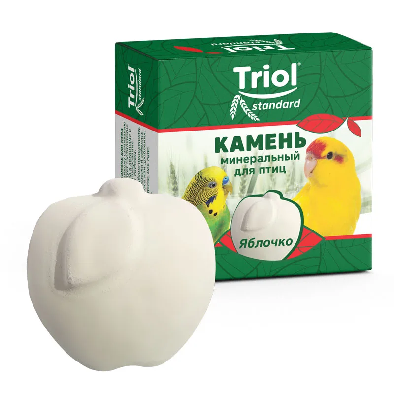 Triol Standard Камень минеральный для птиц Яблочко, 30г, шт