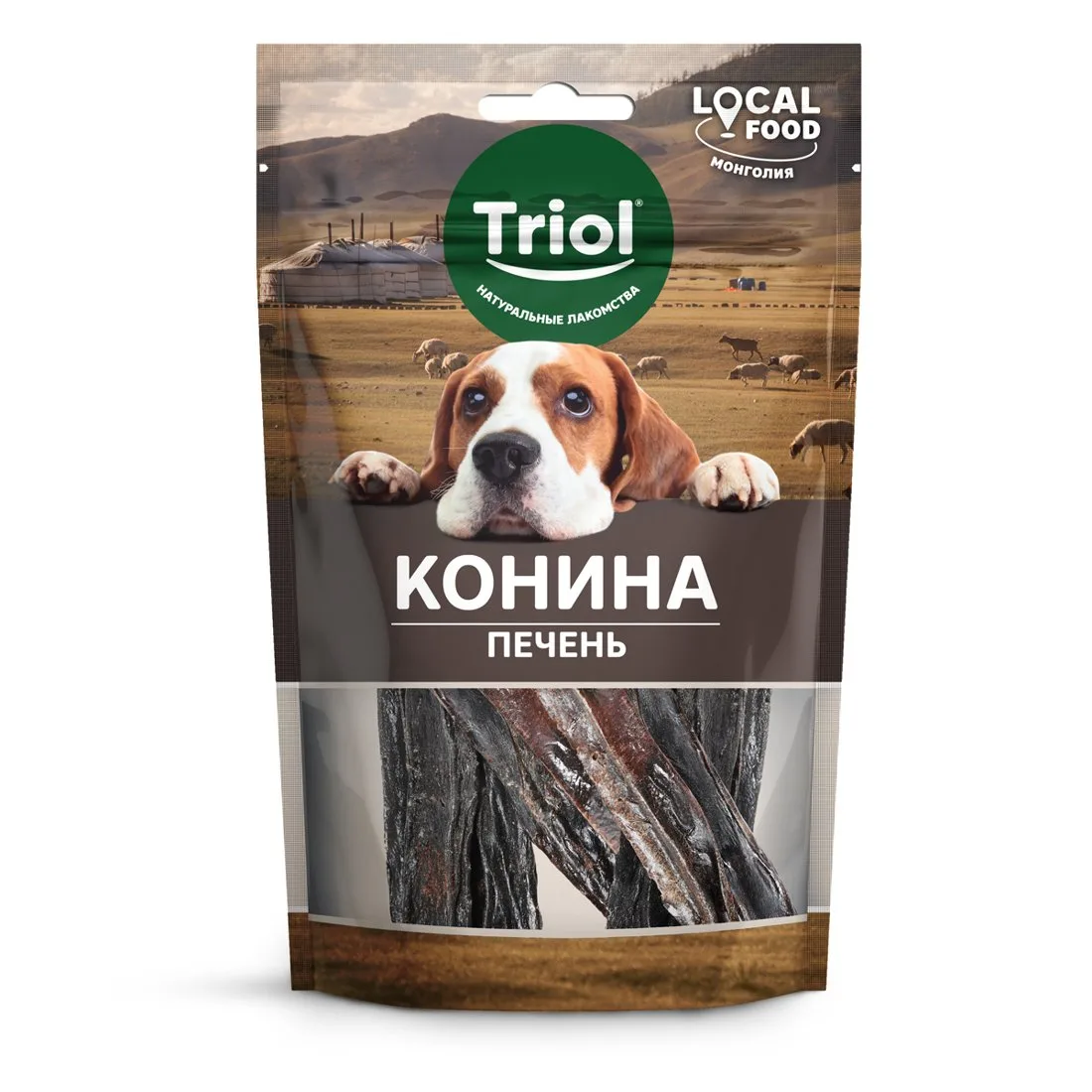 Triol LOCAL FOOD Лакомство для собак "Печень оленя", 50г, шт