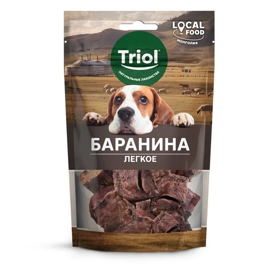 Triol LOCAL FOOD Лакомство для собак "Легкое баранье диетическое", 40г, шт фото 2
