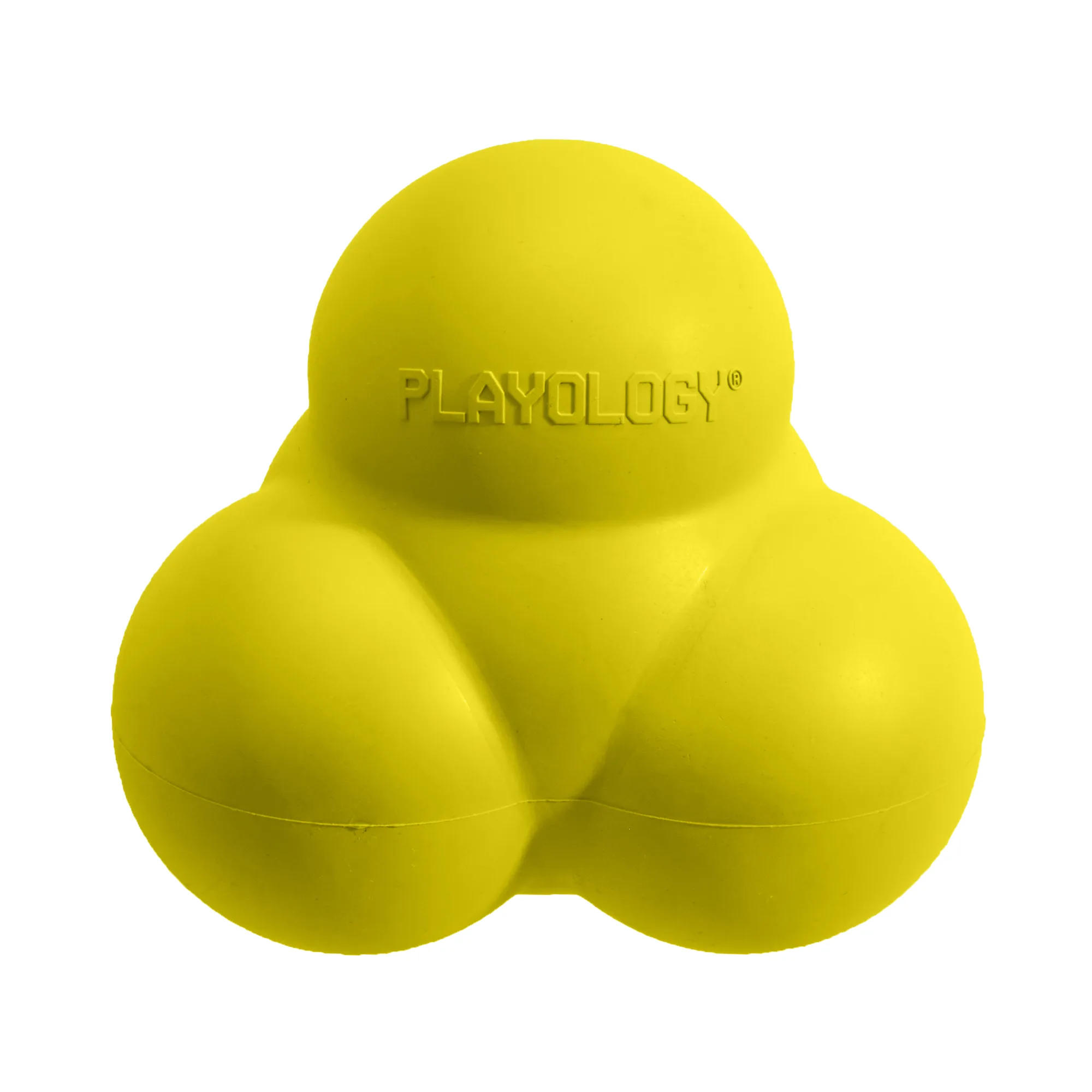 Игрушка для собак Playology хрустящий жевательный тройной мяч SQUEAKY BOUNCE BALL с пищалкой