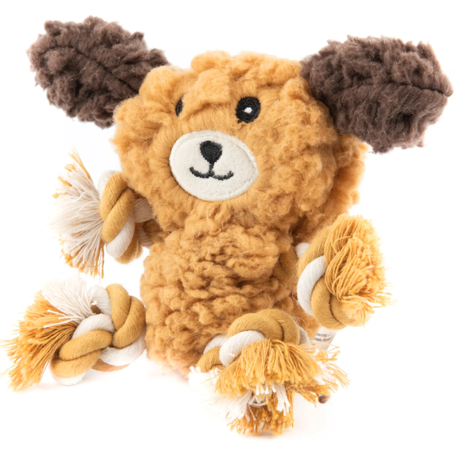 Игрушка для собак AromaDog Rescue "Собачка с канатами", 15см, с пищалкой фото 3