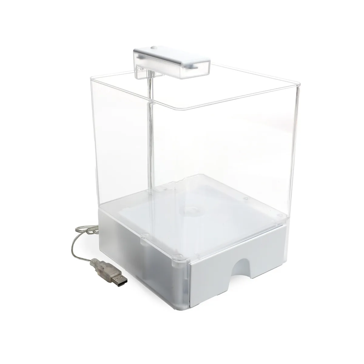 AA Аквариум куб с оборудованием Aqua Box Betta+ RGB 3л, белый, 150*150*220мм