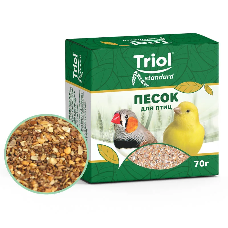 Песок-минеральная подкормка для птиц, 70г, Triol