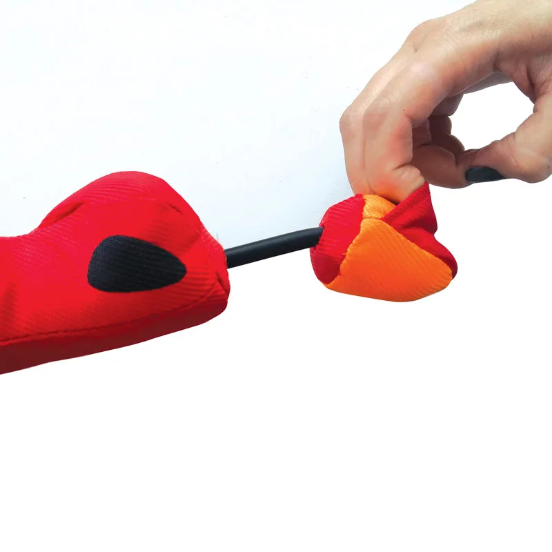 Игрушка для собак Triol "Утка-катапульта", 29 х 40см, красный фото 2