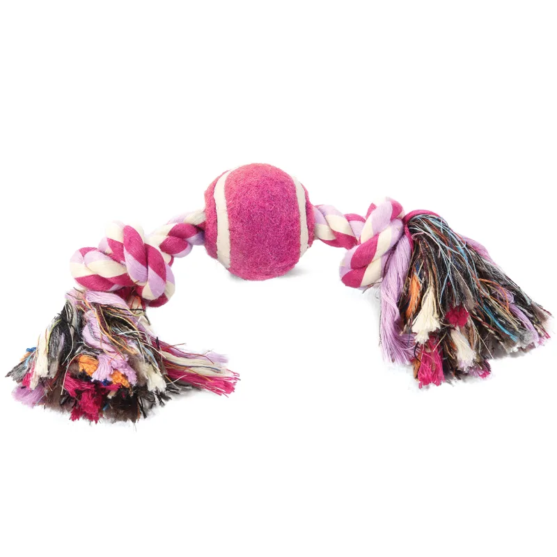 Игрушка для собак мелких пород Triol Mini dogs "Веревка, 2 узла и мяч", 200мм, D38